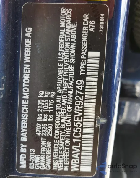 2014 BMW X1 xDrive28I из США, поврежденный, VIN WBAVL1C55EVR92749